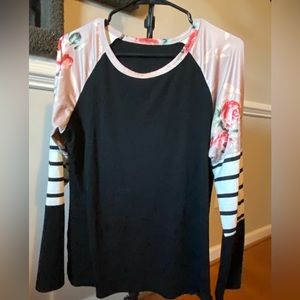 Floral long sleeve shirt